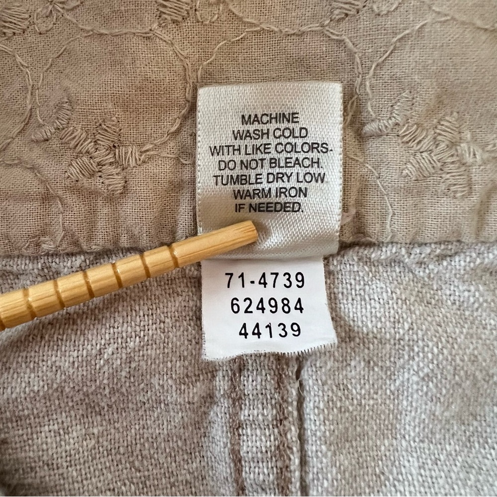 J. Jill Natural Linen/Cotton 4-Pocket Jacket Soft Luxury Sophisticated - Picture 5 of 8